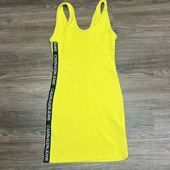 Calvin Klein yellow dress/ Large - Picture 1 of 4